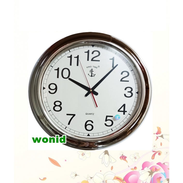 นาฬิกา 15 นิ้ว ตราสมอ Kingtime 15 inch wall clock | Shopee Thailand