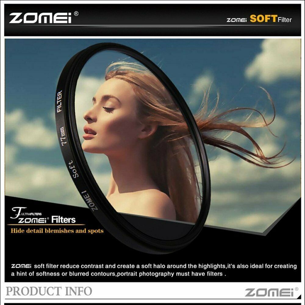 ภาพหน้าปกสินค้าZOMEI 40.5/55/62/77/82mm Dreamy Hazy Soft Focus Diffuser Portrait Filter For SLR จากร้าน smallnote2017.th บน Shopee