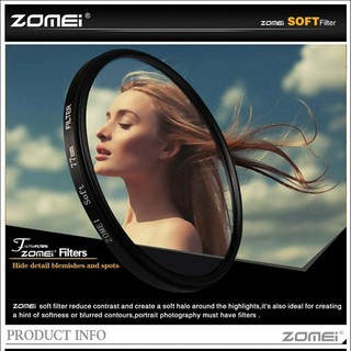 ภาพขนาดย่อของภาพหน้าปกสินค้าZOMEI 40.5/55/62/77/82mm Dreamy Hazy Soft Focus Diffuser Portrait Filter For SLR จากร้าน smallnote2017.th บน Shopee