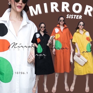 Code : 10706.1 เดรสเชิ้ตทรงปล่อย เดรสใส่สบาย งานป้าย Mirrorsister