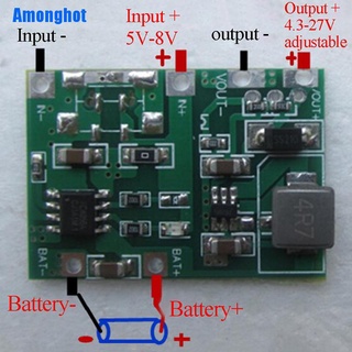 ภาพขนาดย่อของสินค้า(Amonghot) โมดูลชาร์จ Usb ลิเธียม Lipo 18650 3.7V 4.2V เป็น 5V 9V 12V 24V สําหรับโทรศัพท์มือถือ