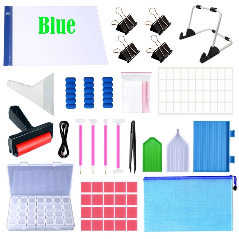 ใหม่-ชุดอุปกรณ์เย็บปักถักร้อย-ปักครอสสติตช์-ปากกากาวโมเสค-diy-สําหรับเด็ก-ผู้ใหญ่