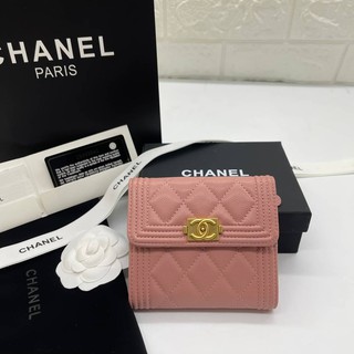 Chanel wallet หน้าบอย Grade vip Size 11.5cm อปก.fullboxset