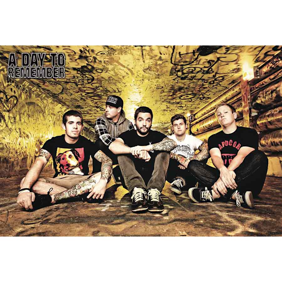 โปสเตอร์-วง-ดนตรี-a-day-to-remember-poster-24-x35-inch-american-rock-pop-punk-hardcore-v3