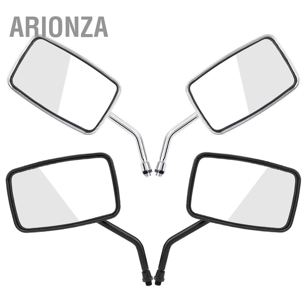 arionza-2-ชิ้น-รถจักรยานยนต์-ถนน-จักรยาน-ดัดแปลง-สี่เหลี่ยม-กระจกมองหลัง-กระจกมองข้าง