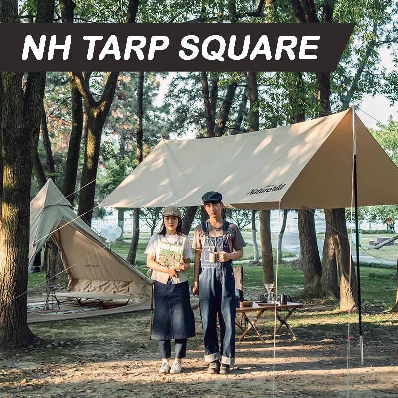 Tarp ฟลายชีทสำหรับตั้งแคมป์ Naturehike ทรง square | Shopee Thailand