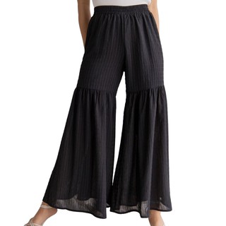 CALLA CREATIV กางเกงขายาว ผู้หญิง ทรงขาบาน สีดำ Doreen Pants - Black