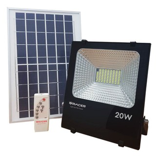 Outside spotlights GARDEN LAMP SOLAR FLOODLIGHT 20W RAC MODERN BLACK External lamp Light bulb ไฟสปอทไลท์ภายนอก สปอทไลท์