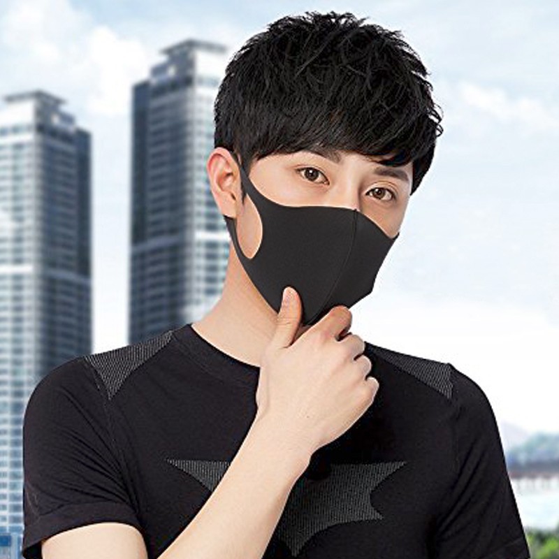 หน้ากาก-face-mask-ปิดจมูก-ป้องกันฝุ่น-มลภาวะ-เชื้อโรค-แบบฟองน้ำ-ซักได้-1ห่อ1ชิ้น