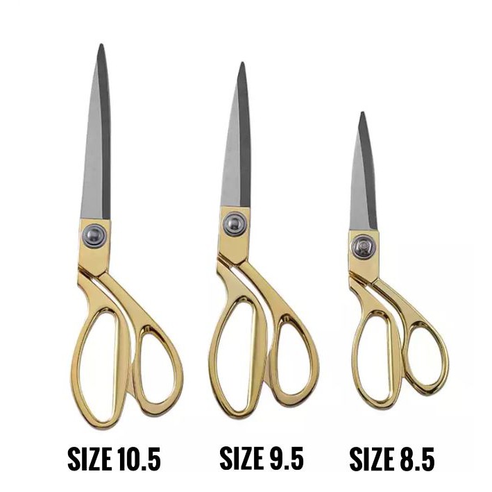 stainless-steel-cloth-scissors-กรรไกรตัดผ้า-สแตนเลสด้ามทอง