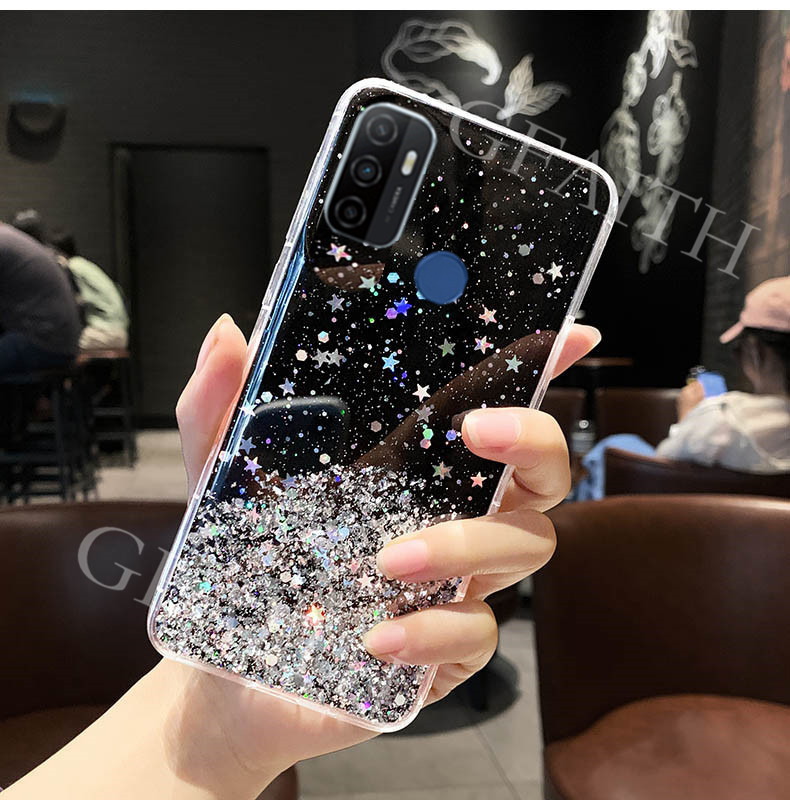 ready-เคสโทรศัพท์-oppo-a53-2020-new-cover-bling-clear-star-space-tpu-soft-transparent-case-handphone-casing-for-oppo-a53-2020