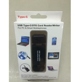 USB Type-C/OTG Card Reader/Writer For PC & Smart Mobilephones