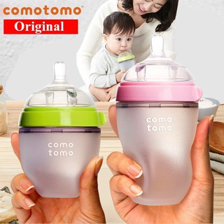 สินค้า COMOTOMO ขวดนมเสมือนเต้านมแม่ ขนาด 5oz/8oz จุกนมไม่ดูดไม่ไหล ขวดนม ขวดนมคอกว้าง Comotomo como