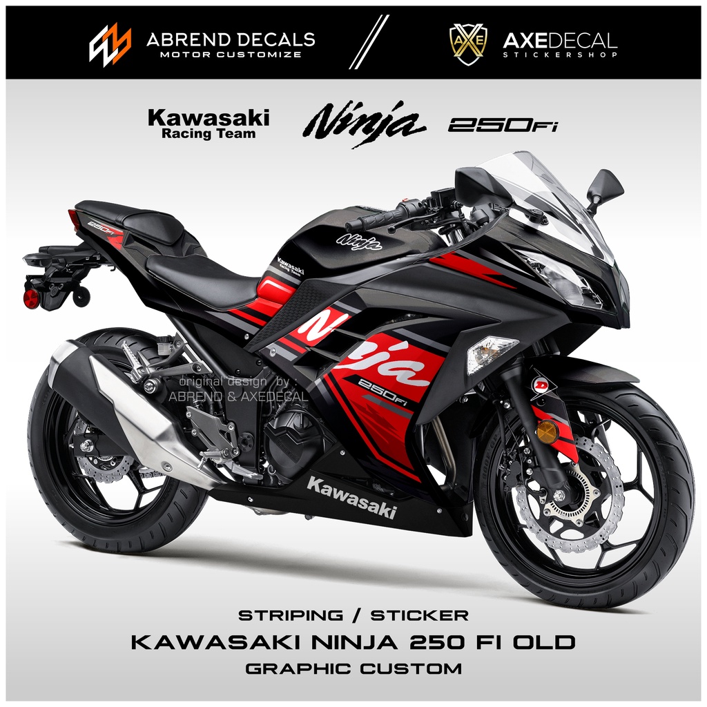 สติกเกอร์-ลายกราฟิก-ninja-250-fi-kawasaki-ninja-fi-old-old-old-สําหรับติดตกแต่งรถจักรยานยนต์