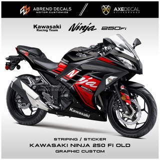 สติกเกอร์ ลายกราฟิก Ninja 250 Fi Kawasaki Ninja Fi Old Old Old สําหรับติดตกแต่งรถจักรยานยนต์