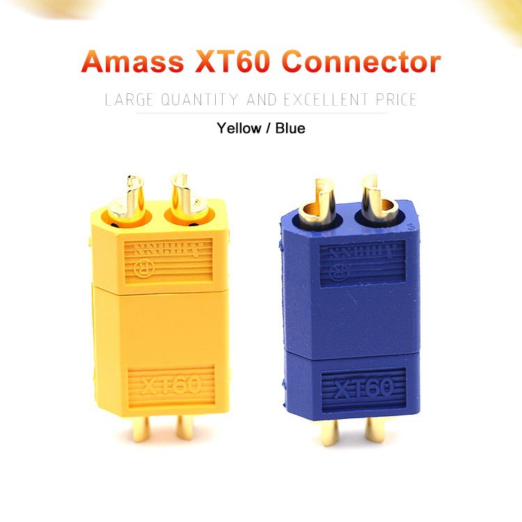 ภาพหน้าปกสินค้าคอนเนกเตอร์ XT60 1คู่(connector terminalXT60 ,60A Male & Female Bullet Connectors Plug ,ขั้วต่อแบตเตอรี่ )