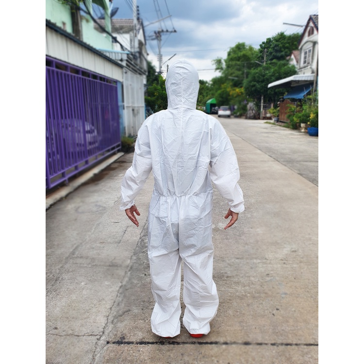 ชุด-ppe-ส่งจากไทยคนไทยขายเอง-มีแบบไม่มีเท้า-มี3ไซส์