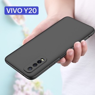 TPU CASE เคสวีโว่ VIVO Y20/Y20s/Y20i/Y12S เคสซิลิโคน เคสนิ่ม สวยและบางมาก เคสสีดํา สินค้ามาใหม่ [ส่งจากไทย]