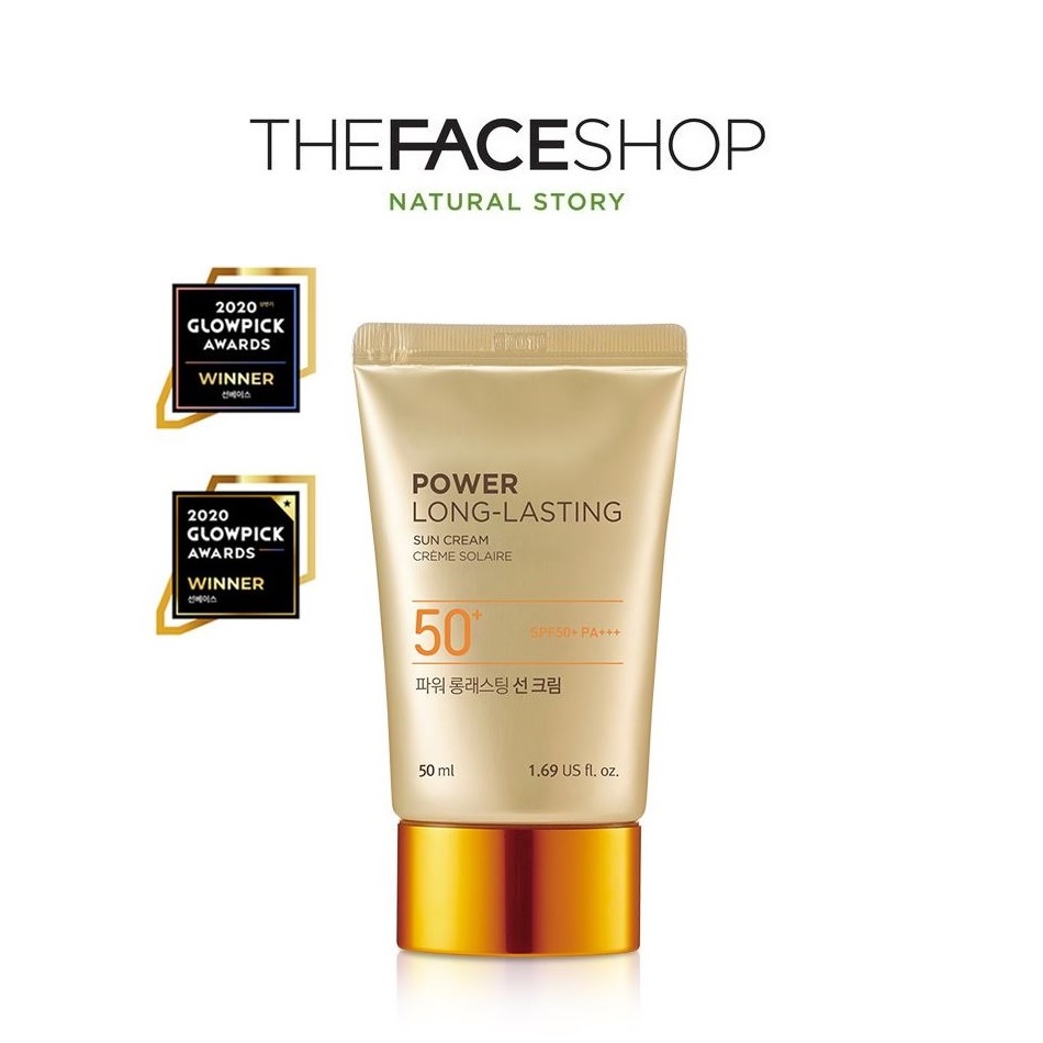 [THE FACE SHOP] Power Long Lasting Sun Cream 50ml ครีมกันแดด ติดทนนาน ...