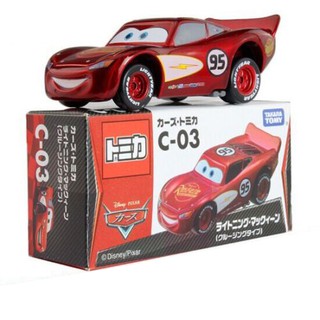 โมเดลรถยนต์ Tomica Takara Tomy Disney Movie PIXAR CARS 2 C-03 Lighting McQueen Diecast Toy