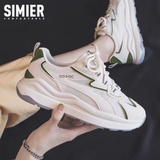 รองเท้าผ้าใบผู้หญิง。 Simier รองเท้า Forrest Gump ตาข่ายระบายอากาศสำหรับฤดูร้อนสำหรับผู้หญิงปี2022รองเท้ากีฬาสีขาวขนาดเ
