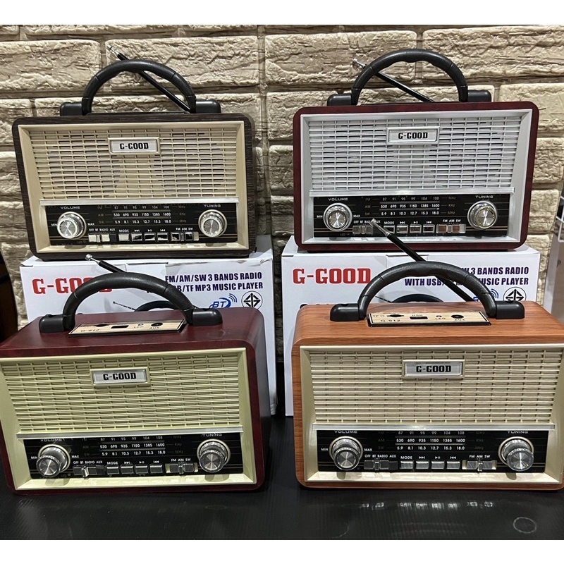วิทยุ ลำโพง G-good G 912 BT (ลายไม้) / G 852 BT/ G 168 solar(BT) นาฬิกา ...