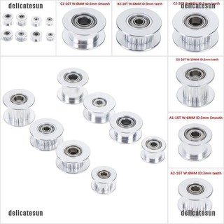 Delicatesun GT2 ตลับลูกปืนเม็ดกลม 16T 20T ขนาดรู 3/5 มม. F 6 มม. สําหรับเครื่องพิมพ์สามมิติ