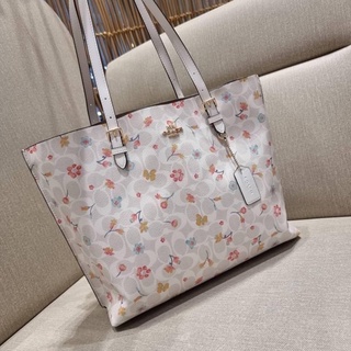 COACH C8612 MOLLIE TOTE IN SIGNATURE CANVAS WITH MYSTICAL FLORAL PRINT