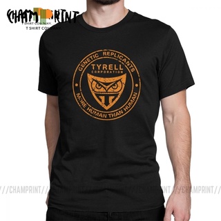 เสื้อยืดสีขาวTyrell Corporation Blade Runner T Shirts Retro Sci-Fi Design T-Shirts Men Vintage 100% Cotton Tee Shirt Plu