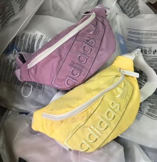 💞 Adidas FUNNY BUM BAG 🍃กระเป๋าสะพายคาดเอว/อกสไตล์สปอร์ต สีเหลือง