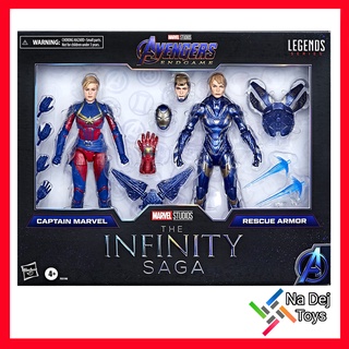 Marvel Legends Captain Marvel &amp; Rescue Armor 6" figure  กัปตันมาร์เวล และ เรสคิ้วท์​ 6 นิ้ว​ ​Infinity Saga Avengers