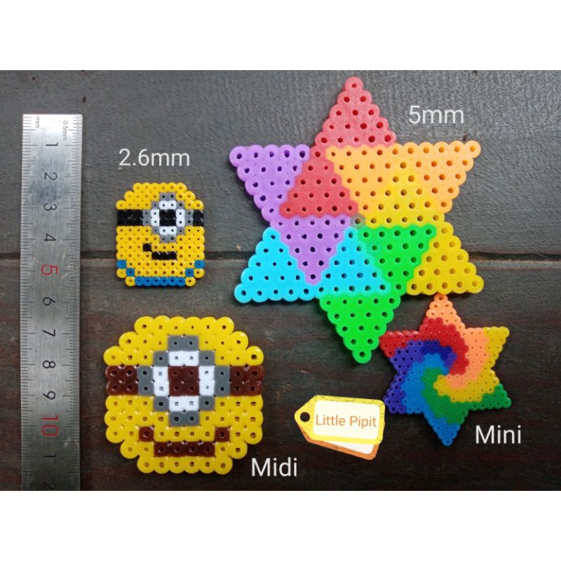 ภาพสินค้าMidi 5mm​ Fuse Beads เม็ดบีท รีดร้อน 5 มิล ลูกปัด Hama Perler Bead จากร้าน amramay บน Shopee ภาพที่ 4