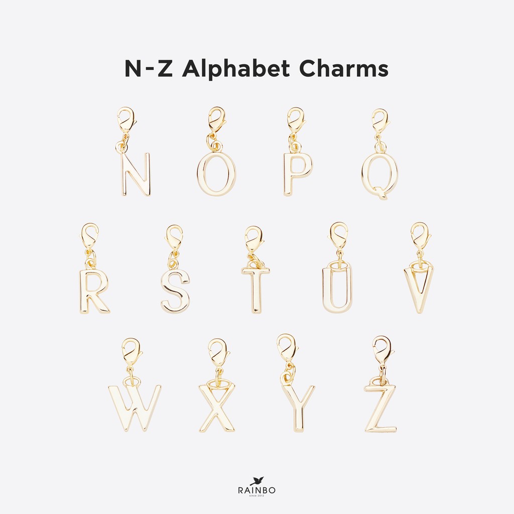 ภาพหน้าปกสินค้าไอเทมตัวอักษร N - Z (Bag Charm)