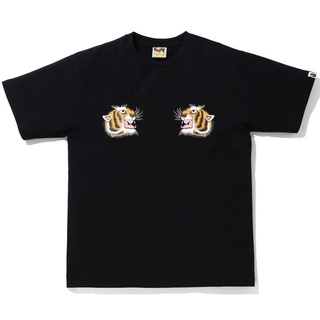 ROUNDคอลูกเรือNeckBape® เสื้อยืด พิมพ์ลายเสือ Tiger TEE Ape-man Totem สไตล์ญี่ปุ่น สําหรับผู้ชาย-4XL