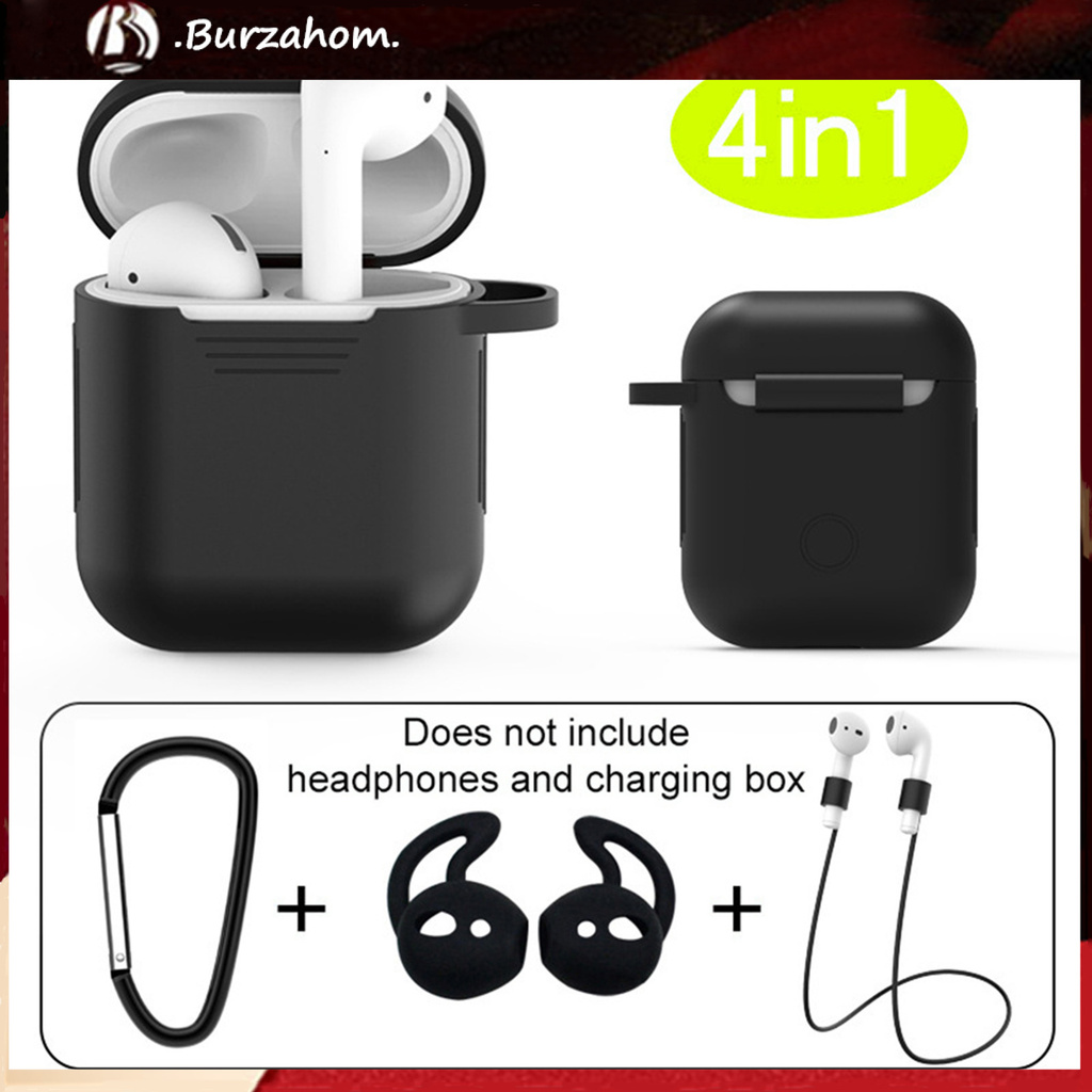 bur-เคสซิลิโคน-ป้องกันรอยขีดข่วน-สําหรับหูฟัง-airpods-1-2-4-ชิ้น