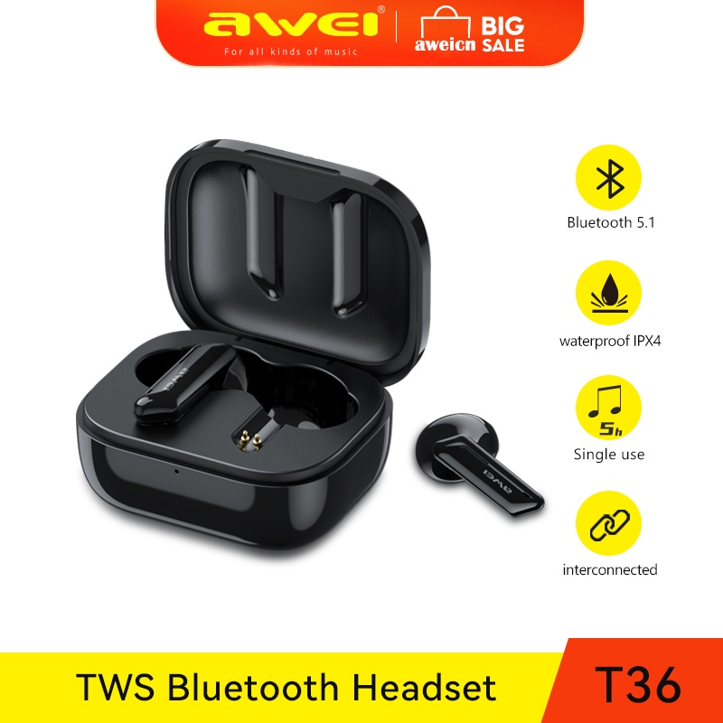 awei-t36-หูฟัง-earbuds-บลูทูธ-5-0-ตัดเสียงรบกวน-5-ชั่วโมงตัดเสียงรบกวน