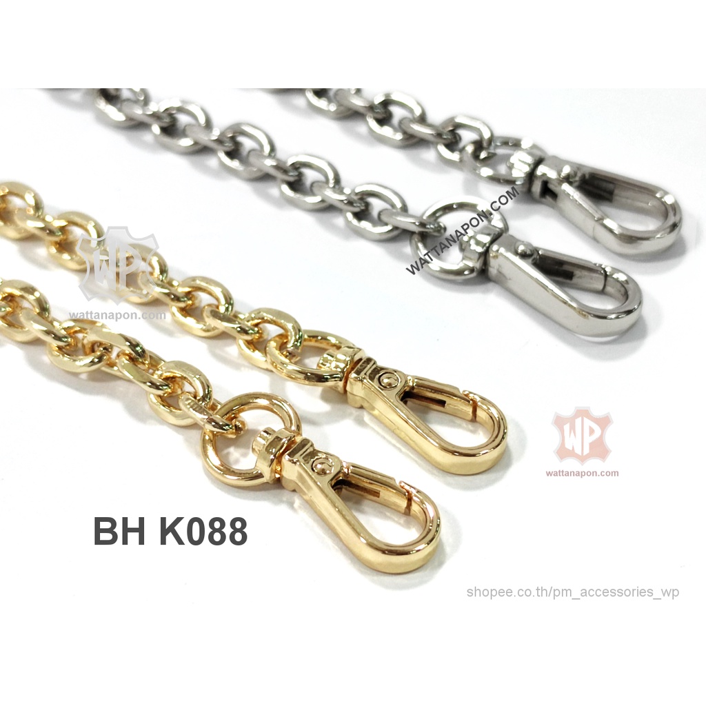 ภาพหน้าปกสินค้าBH K088 สายโซ่กระเป๋าพร้อมตะขอ 60ซม,110ซม,120ซม,130ซม Metal Chain Crossbody/Shoulder/Handle Strap Replacement จากร้าน pm_accessories_wp บน Shopee