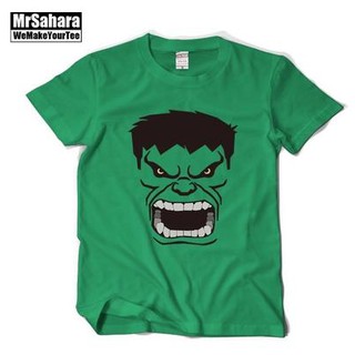 T-shirt  ผู้ชายเสื้อยืด แปลกใจพันธมิตร avengers Hulk ปรากฏด้วยเสื้อยืดหลวมS-5XL