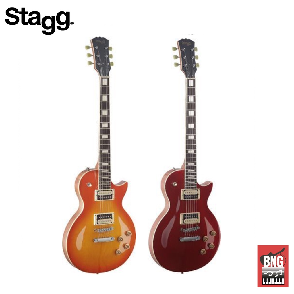 stagg-sel-zeb-2ts-bk-hb-mrd-ทรง-les-paul-electric-guitar