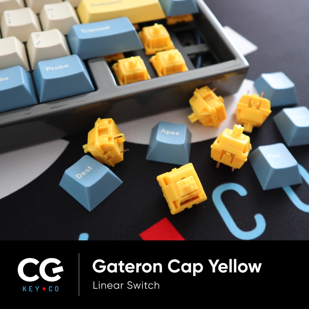 ภาพหน้าปกสินค้าGateron CAP Golden Yellow Linear Switch จากร้าน cgkey.co บน Shopee