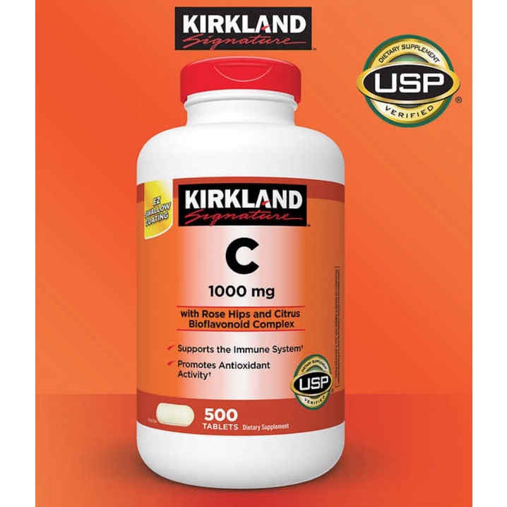 kirkland-vitamin-c-1000-mg-500-เม็ด-ของแท้100