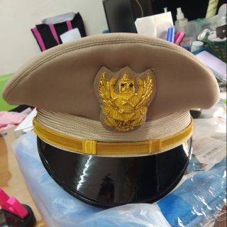 หมวกข้าราชการชายสีกากี