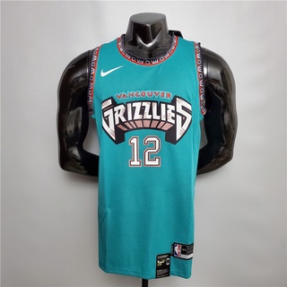 มอร์แรนต์ #12 เสื้อกีฬาบาสเก็ตบอล NBA Memphis Grizzlies เบอร์ NO.12 สีเขียว