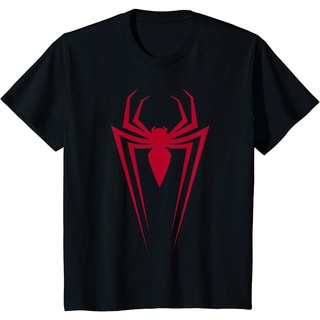 เสื้อยืดผ้าฝ้ายพรีเมี่ยม เสื้อยืด พิมพ์ลายกราฟิก Marvel Spider-Man Icon