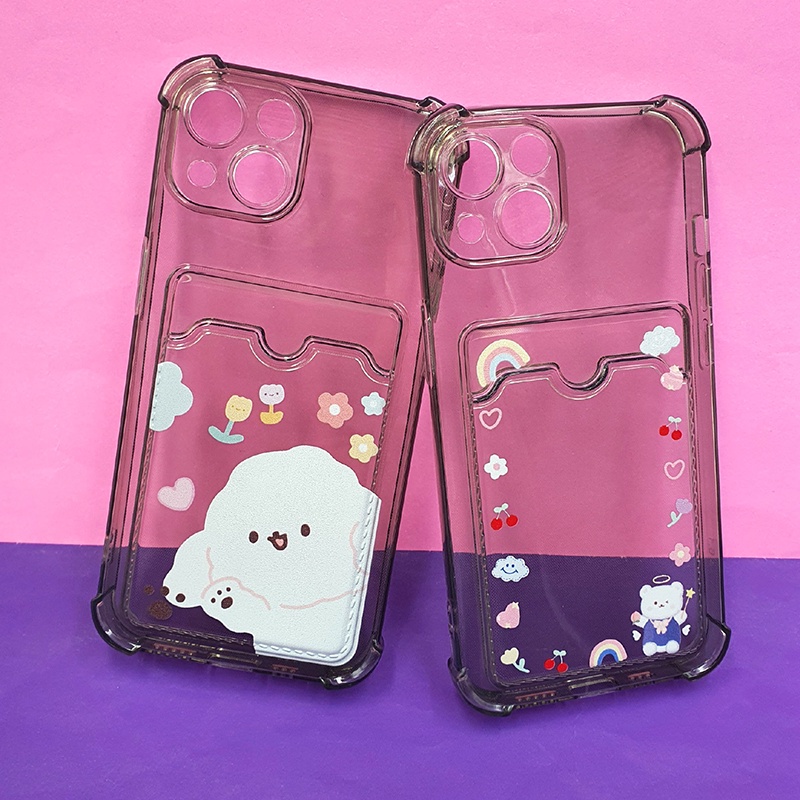 พร้อมส่ง-เคส-i6-6-7-7-11-13-13pro-13pro-max-นิ่มใสมุมกันกระแทกกันกล้อง-เคสมือถือกันกล้อง-เคสใส่การ์ด