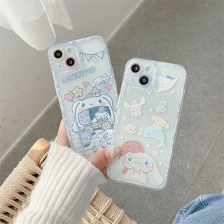 เคสโทรศัพท์มือถือแบบนิ่ม ใส ลายสุนัขหูใหญ่น่ารัก สําหรับ Vivo V23 5G V23E Y93 Y91 Y95 Y91i V20 PRO V20 SE 4G V21 5G