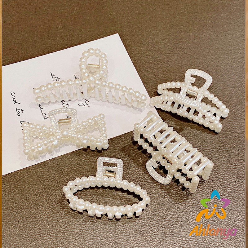 ahlanya-กิ๊บติดผมประดับไข่มุกเทียม-หรูหราและเรียบง่าย-เครื่องประดับผม-pearl-hair-clip