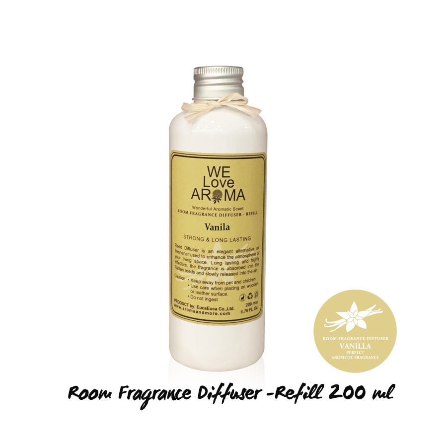 aroma-amp-more-vanilla-ชุดน้ำหอมกระจายกลิ่นวานิลลา-กลิ่นหอมสดชื่น-room-fragrance-diffuser-30-100ml-200ml-refill