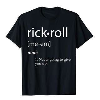 🌟พร้อมส่ง🌟เสื้อยืดผ้าฝ้าย เสื้อยืด ผ้าฝ้าย พิมพ์ลาย Rick Roll Definition 2022 Internet Dank Meme Rick Roll สไตล์ฮิปฮอป แ