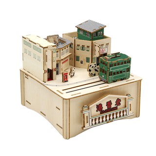 ภาพหน้าปกสินค้าJIGZLE 3D PLYWOOD PUZZLE - COLOR MUSICAL BOX :: Old Street and Alleys Musical Box [ของเล่น,โมเดล,ของเล่นเด็ก,ฟิกเกอร์] ที่เกี่ยวข้อง